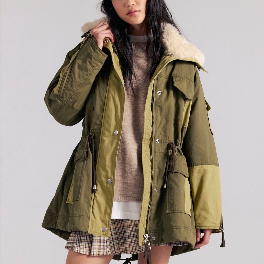 Free People We The Free Pieces of Me Parka Coat